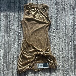 Tiger Mist Gold Azelma Dress